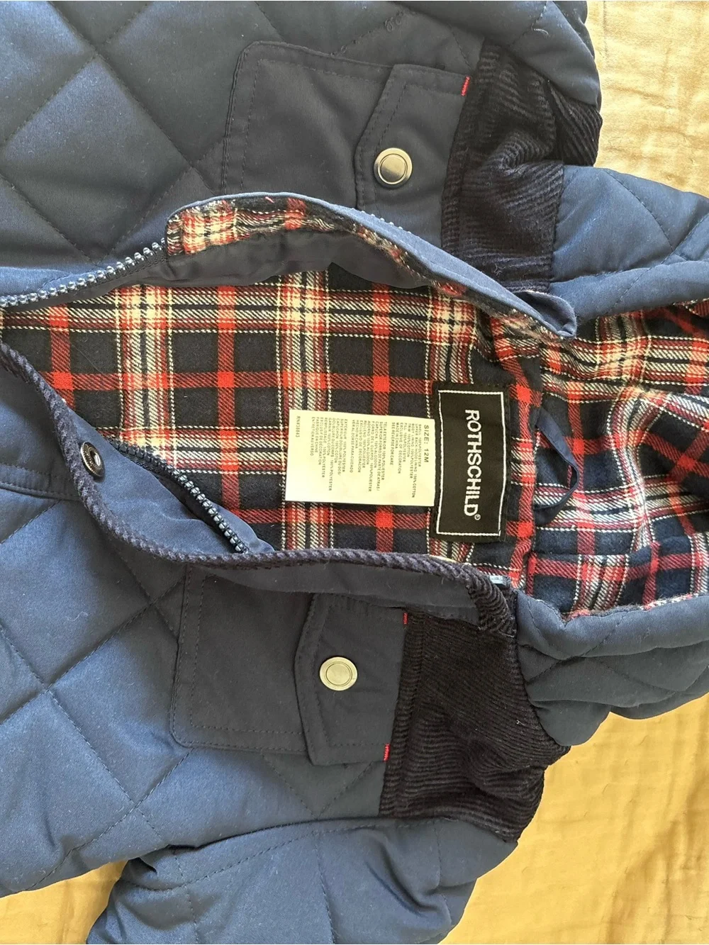 Rothschild Navy Quilted Hooded Puffer Snowsuit